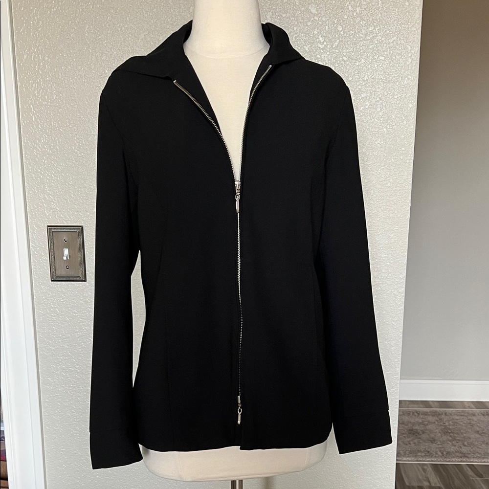 Black Zip-Front Women’s Jacket